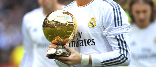 Ronaldo With Ballon d'Or